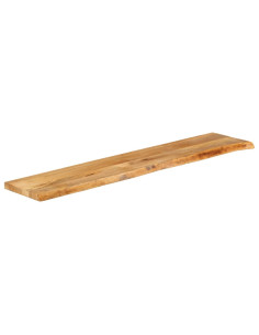 Piano Tavolo Bordi Vivi 180x40x3,8cm in Legno Massello di Mango 2