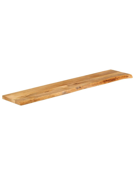 Piano Tavolo Bordi Vivi 180x40x3,8cm in Legno Massello di Mango