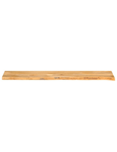 Piano Tavolo Bordi Vivi 180x40x3,8cm in Legno Massello di Mango