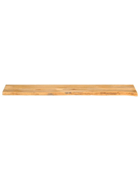 Piano Tavolo Bordi Vivi 180x40x3,8cm in Legno Massello di Mango