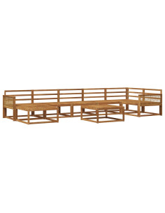 Set di divani da esterno 8 pcs Naturale
