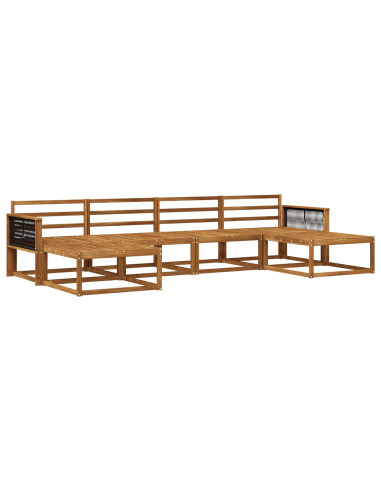 Set di divani da esterno 6 pcs Naturale