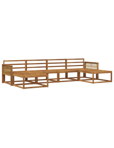 Set di divani da esterno 6 pcs Naturale