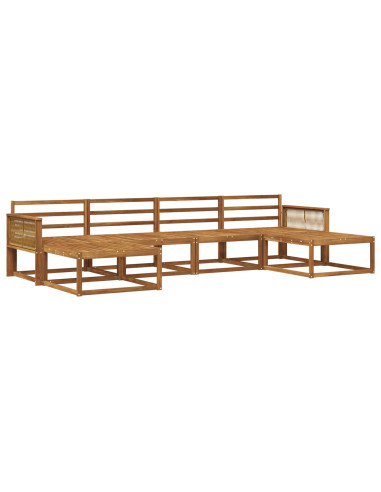 Set di divani da esterno 6 pcs Naturale