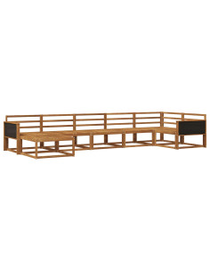 Set di divani da esterno 7 pcs Naturale