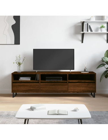Mobile Porta TV Rovere Marrone 150x30x44,5 cm Legno Multistrato