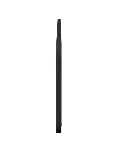 Testiera con testiera Nero 200 x 55 x 3 cm Rattan