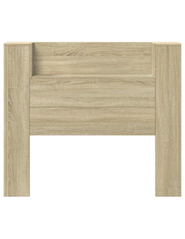 Testata con Mobile e LED Sonoma 120 x 16,5 x 103,5 cm