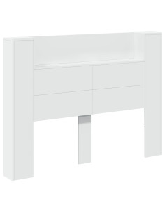 Testata con Mobile e LED Bianco 140 x 16,5 x 103,5 cm 2