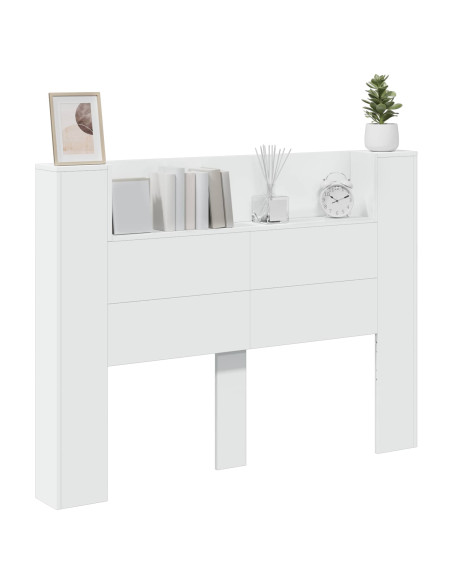 Testata con Mobile e LED Bianco 140 x 16,5 x 103,5 cm