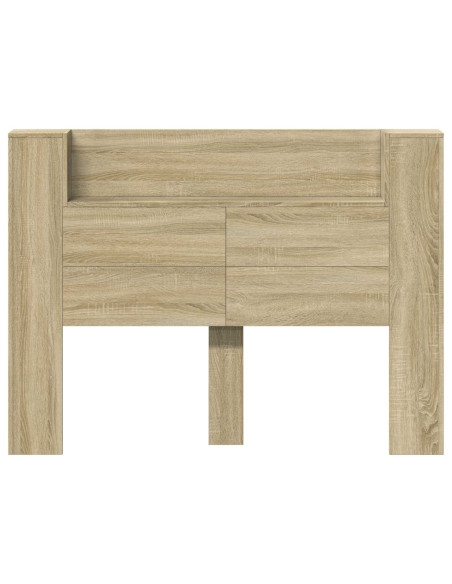 Testata con Mobile e LED Sonoma 140 x 16,5 x 103,5 cm