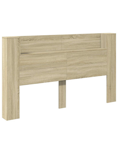 Testata con Mobile e LED Sonoma 180 x 16,5 x 103,5 cm