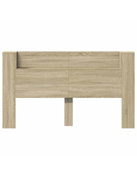 Testata con Mobile e LED Sonoma 180 x 16,5 x 103,5 cm