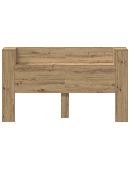 Testata con Mobile e LED Rovere Artigianale Legno multistrato