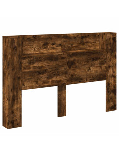 Testata con Mobile e LED Rovere fumé 160 x 16,5 x 103,5 cm 2