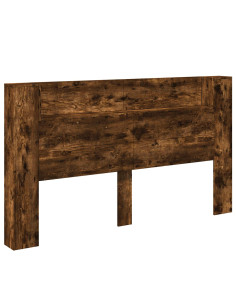 Testata con Mobile e LED Rovere fumé 180 x 16,5 x 103,5 cm 2