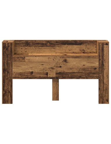 Testata con Mobile e LED Legno vecchio 180 x 16,5 x 103,5 cm