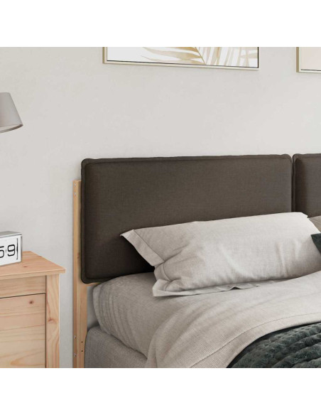 Testiera imbottita con testiera Grigio Naturale e Chiaro 200 cm