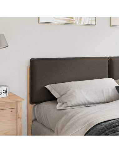 Testiera imbottita con testiera Grigio Naturale e Chiaro 180 cm
