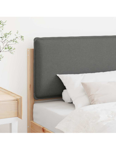 Testiera imbottita con testiera Grigio Naturale e Chiaro 100 cm