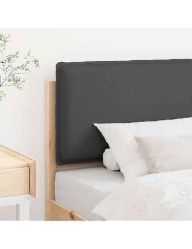 Testiera imbottita Grigio Naturale e Scuro 100 cm Pino massello