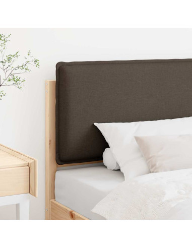 Testiera imbottita Grigio Naturale e Chiaro 90 cm Pino massello