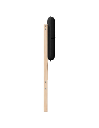 Testiera imbottita Marrone e Nero 180 cm Pino massello