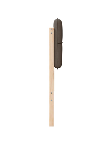 Testiera imbottita Marrone e taupe 180 cm Pino massello