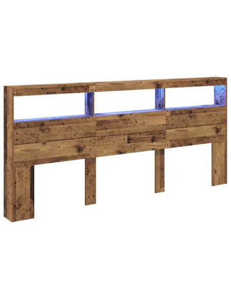 Testiera Legno vecchio 220 x 17 x 102 cm Legno multistrato