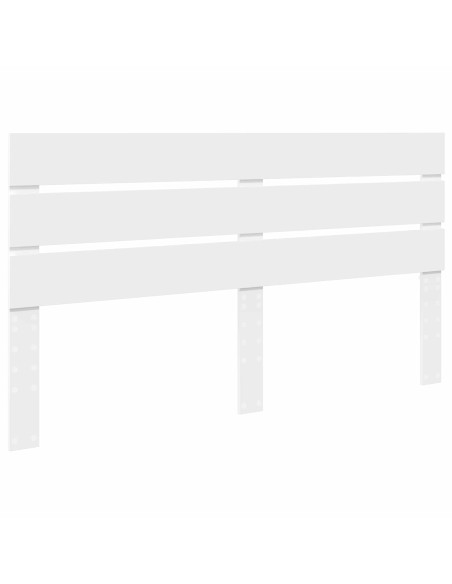 Testiera con testiera Bianco 200 cm Legno multistrato