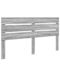 Testiera con testiera Grigio Sonoma 200 cm Legno multistrato 2