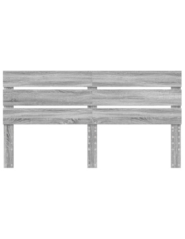 Testiera con testiera Grigio Sonoma 200 cm Legno multistrato
