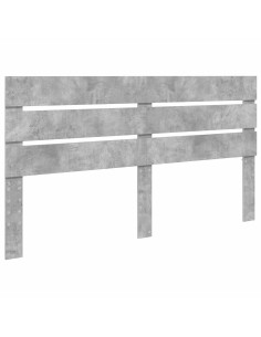 Testiera con testiera Grigio cemento 180 cm Legno multistrato 2
