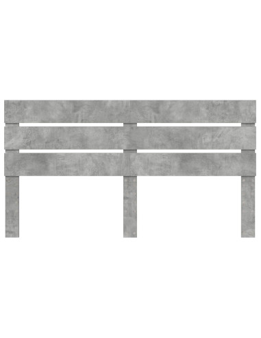 Testiera con testiera Grigio cemento 180 cm Legno multistrato