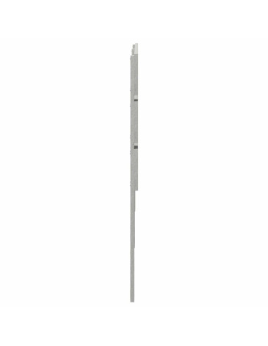 Testiera con testiera Grigio cemento 180 cm Legno multistrato
