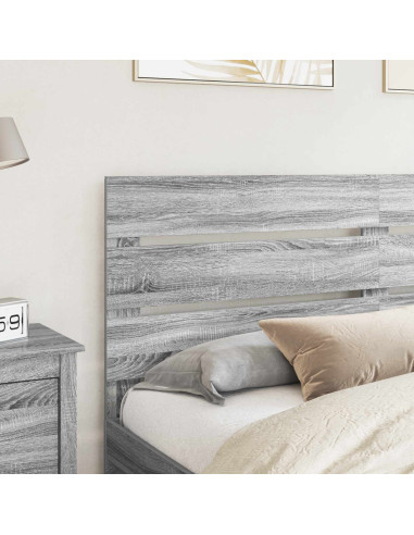 Testiera con testiera Grigio Sonoma 180 cm Legno multistrato