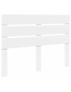 Testiera con testiera Bianco 140 cm Legno multistrato 2