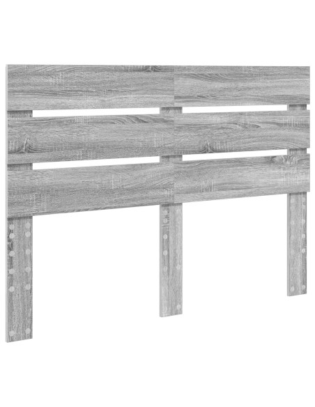 Testiera con testiera Grigio Sonoma 140 cm Legno multistrato