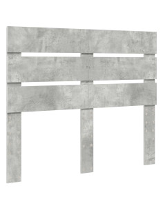 Testiera con testiera Grigio cemento 135 cm Legno multistrato 2