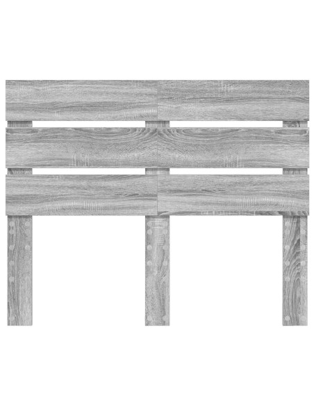 Testiera con testiera Grigio Sonoma 135 cm Legno multistrato