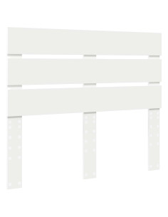 Testiera con testiera Bianco 120 cm Legno multistrato 2