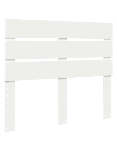 Testiera con testiera Bianco 120 cm Legno multistrato