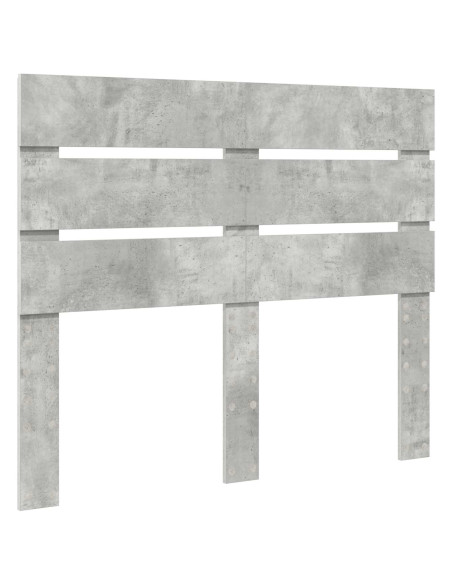 Testiera con testiera Grigio cemento 120 cm Legno multistrato