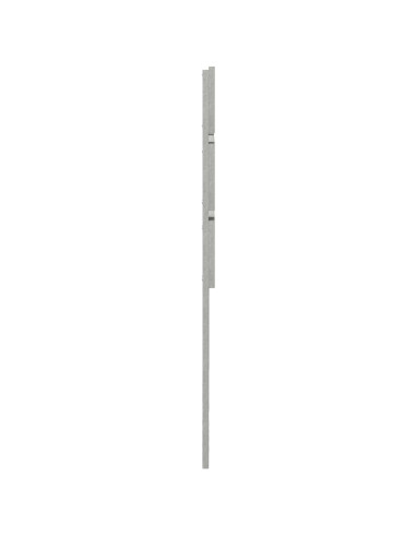 Testiera con testiera Grigio cemento 120 cm Legno multistrato