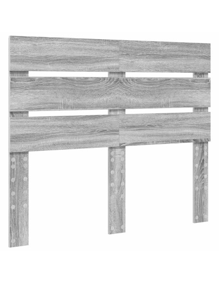 Testiera con testiera Grigio Sonoma 120 cm Legno multistrato