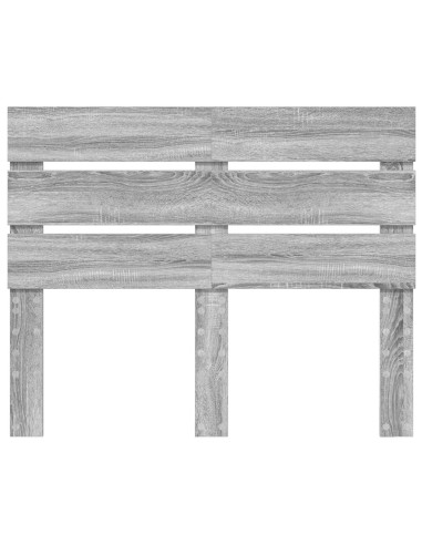Testiera con testiera Grigio Sonoma 120 cm Legno multistrato