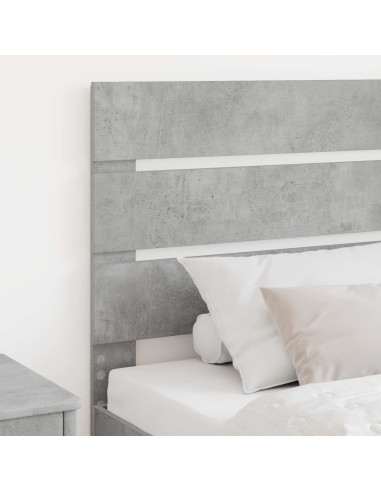 Testiera con testiera Grigio cemento 100 cm Legno multistrato