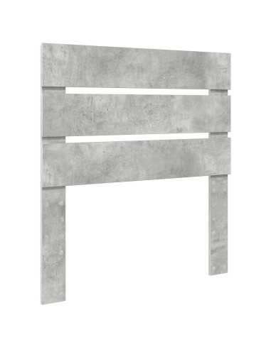 Testiera con testiera Grigio cemento 90 cm Legno multistrato