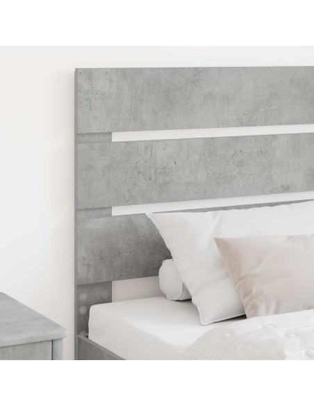 Testiera con testiera Grigio cemento 90 cm Legno multistrato