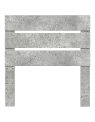 Testiera con testiera Grigio cemento 90 cm Legno multistrato